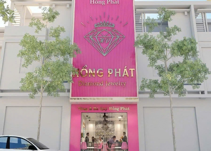 Thiết kế tiệm vàng Hồng Phát